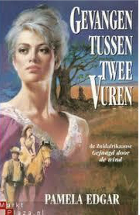 Tweedehands boek: Gevangen tussen twee vuren door Pamela Edgar - als nieuw hardcover