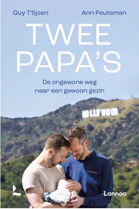 Tweedehands boek: Twee papa's: De ongewone weg naar een gewoon gezin
 door Guy T'Sjoen - als nieuw paperback