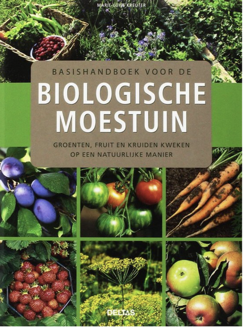 Tweedehands boek: Basishandboek-voor-de-biologische-moestuin door Marie Luise Kreuter - als nieuw paperback