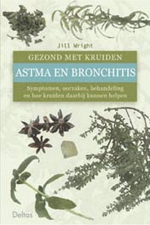 Tweedehands boek: Astma-En-Bronchitis-Gezond-Met-Kruiden door Jill Wright - als nieuw hardcover