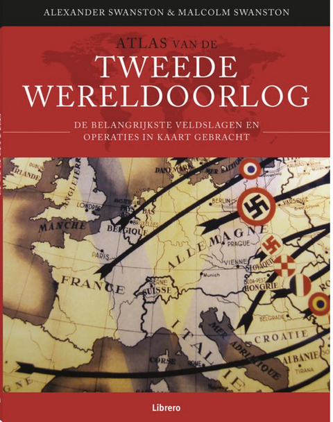 Tweedehands boek: Atlas-Van-De-Tweede-Wereldoorlog:-de-belangrijkste-veldslagen-en-operaties-in-kaart-gebracht
 door Alexander Swanston - als nieuw paperback