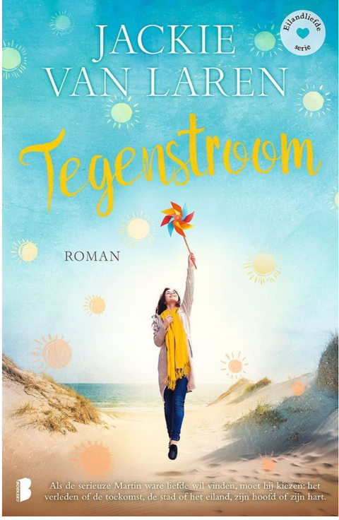 Eilandliefde 4 - Tegenstroom – boekcover – Jackie van Laren – ISBN 9789022584088 – paperback – als nieuw