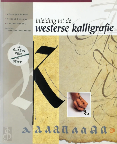 Inleiding Westerse kalligrafie – boekcover – Véronique Sabard – ISBN 9789060913901 – paperback – als nieuw