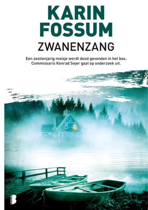 Konrad Sejer 2 - Zwanenzang – boekcover – Karin Fossum – ISBN 9789022597330 – paperback – als nieuw