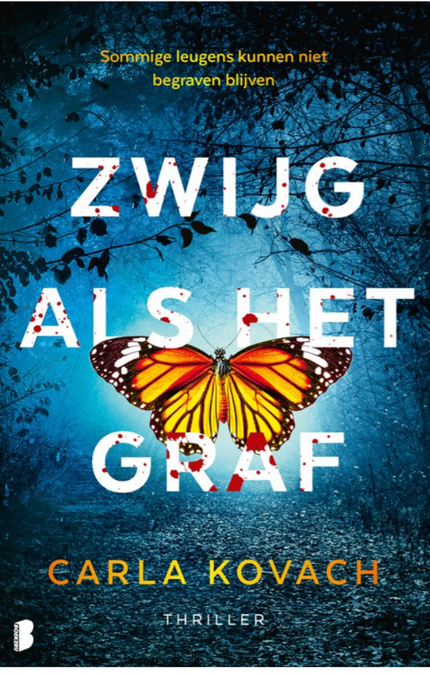 Zwijg als het graf – boekcover – Carla Kovach – ISBN 9789049203832 – paperback – als nieuw