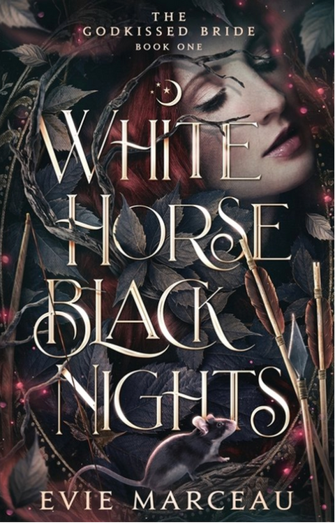 Tweedehands boek: White-Horse-Black-Nights:-The-Godkissed-Bride door Evie Marceau - als nieuw paperback