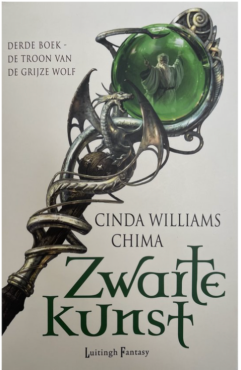 Tweedehands boek: Zwarte-kunst:-De-troon-van-de-grijze-wolf-3-boek door Cinda Williams Chima
 - als nieuw paperback