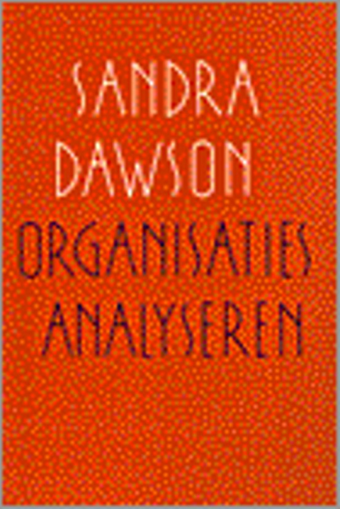 Organisaties analyseren – boekcover – Sandra Dawson – ISBN 9789052611525 – Paperback – als nieuw