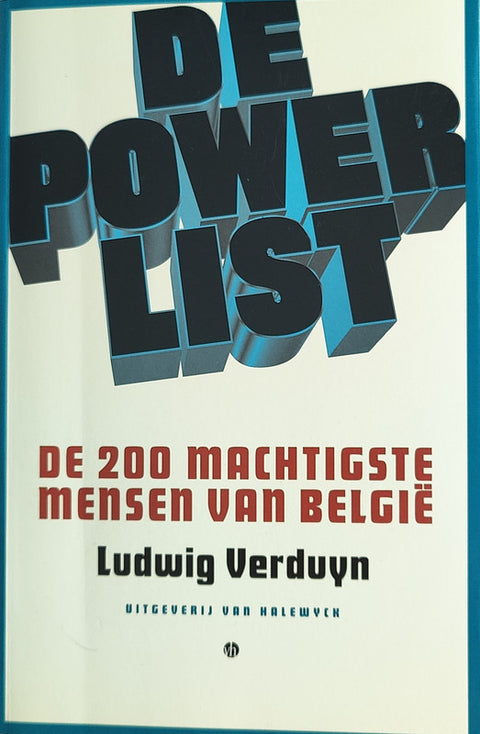 De Powerlist: de 200 machtigste mensen van Belgie – boekcover – Ludwig Verduyn – ISBN 9789056172855 – paperback – als nieuw