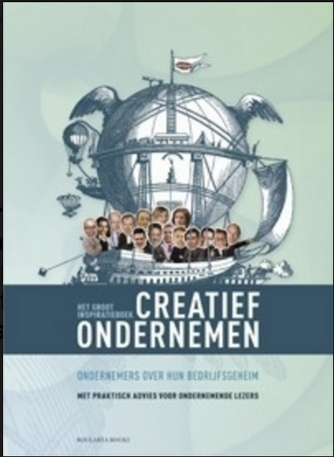 Het groot inspiratieboek creatief ondernemen: ondernemers over hun bedrijfsgeheim : met praktisch advies voor ondernemende lezers – boekcover – NB – ISBN 9789086790630 – paperback – als nieuw