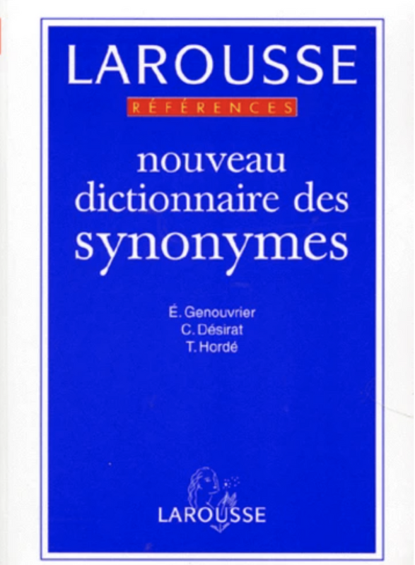 Larousse Nouveau Dictionnaire Des Synonyms
