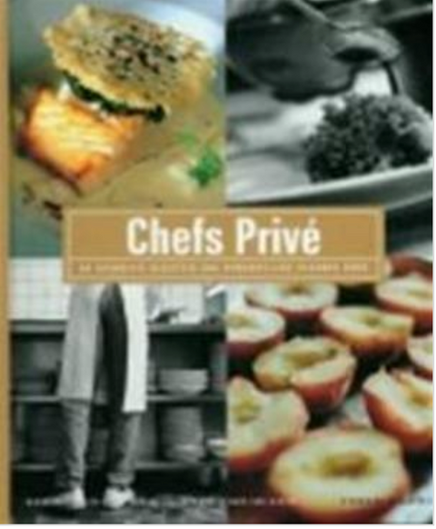 Chefs prive: de favoriete recepten van opmerkelijke Vlaamse koks – boekcover – Danny Roelens – ISBN 9789002207501 – hardcover – als nieuw