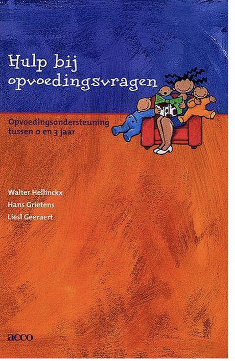 Hulp Bij Opvoedingsvragen: opvoedingsondersteuning tussen 0 en 3 jaar – boekcover – Walter Hellinckx – ISBN 9789033449826 – paperback – als nieuw