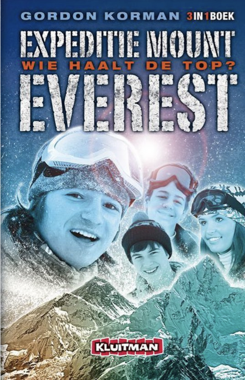 Expeditie Mount Everest: wie haalt de top? – boekcover – Gordon Korman – ISBN 9789020664409 – Hardcover – als nieuw