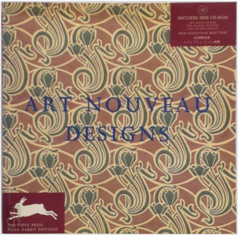 Art Nouveau Designs + CD-ROM – boekcover – NB – ISBN 9789057680137 – Paperback – als nieuw
