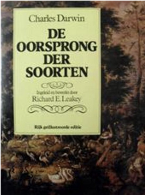 De Oorsprong der soorten – boekcover – Charles Darwin – ISBN 9789021001708 – Hardcover – als nieuw