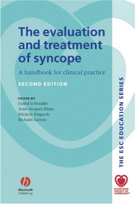The Evaluation and Treatment of Syncope: A Handbook for Clinical Practice – boekcover – David Benditt – ISBN 9781405140300 – Hardcover – Als nieuw