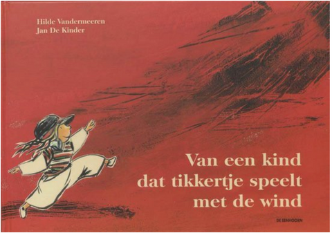 Van een kind dat tikkertje speelt met de wind – boekcover – Hilde Vandermeeren – ISBN 9789058383624 – Hardcover – als nieuw