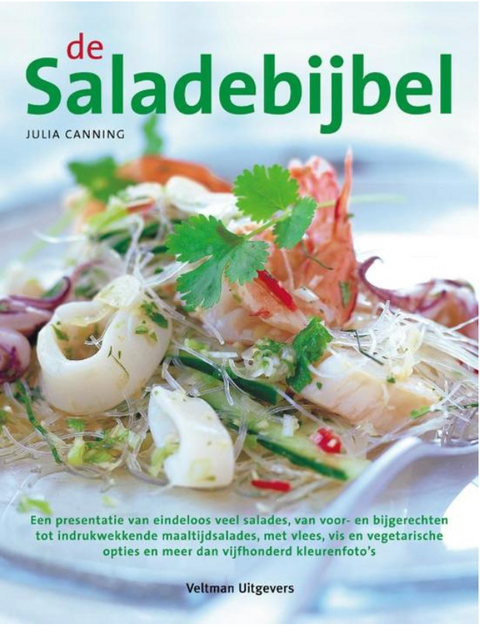 De saladebijbel – boekcover – Julia Canning – ISBN 9789059207707 – Paperback – Goed