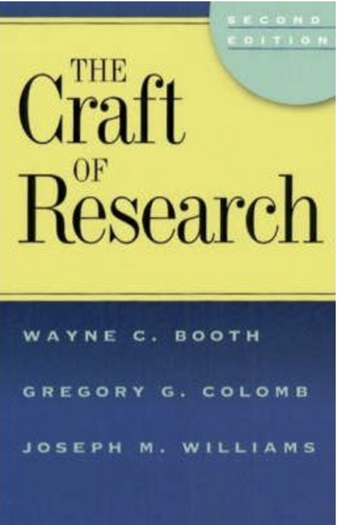 The Craft of Research – boekcover – Wayne C. Booth – ISBN 9780226065687 – paperback – als nieuw