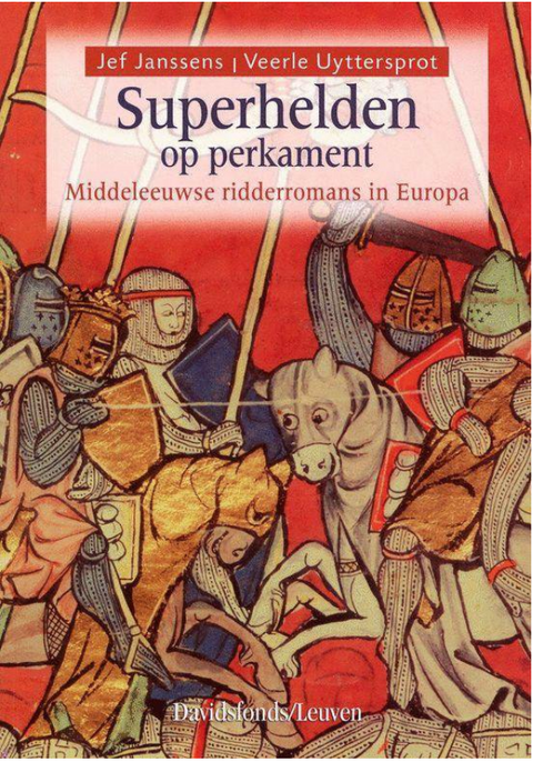 Superhelden op perkament – boekcover – Jef Janssens – ISBN 9789058263797 – paperback – goed